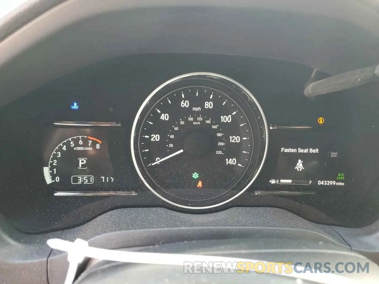9 Photograph of a damaged car 3CZRU5H59KM724725 HONDA HR-V 2019