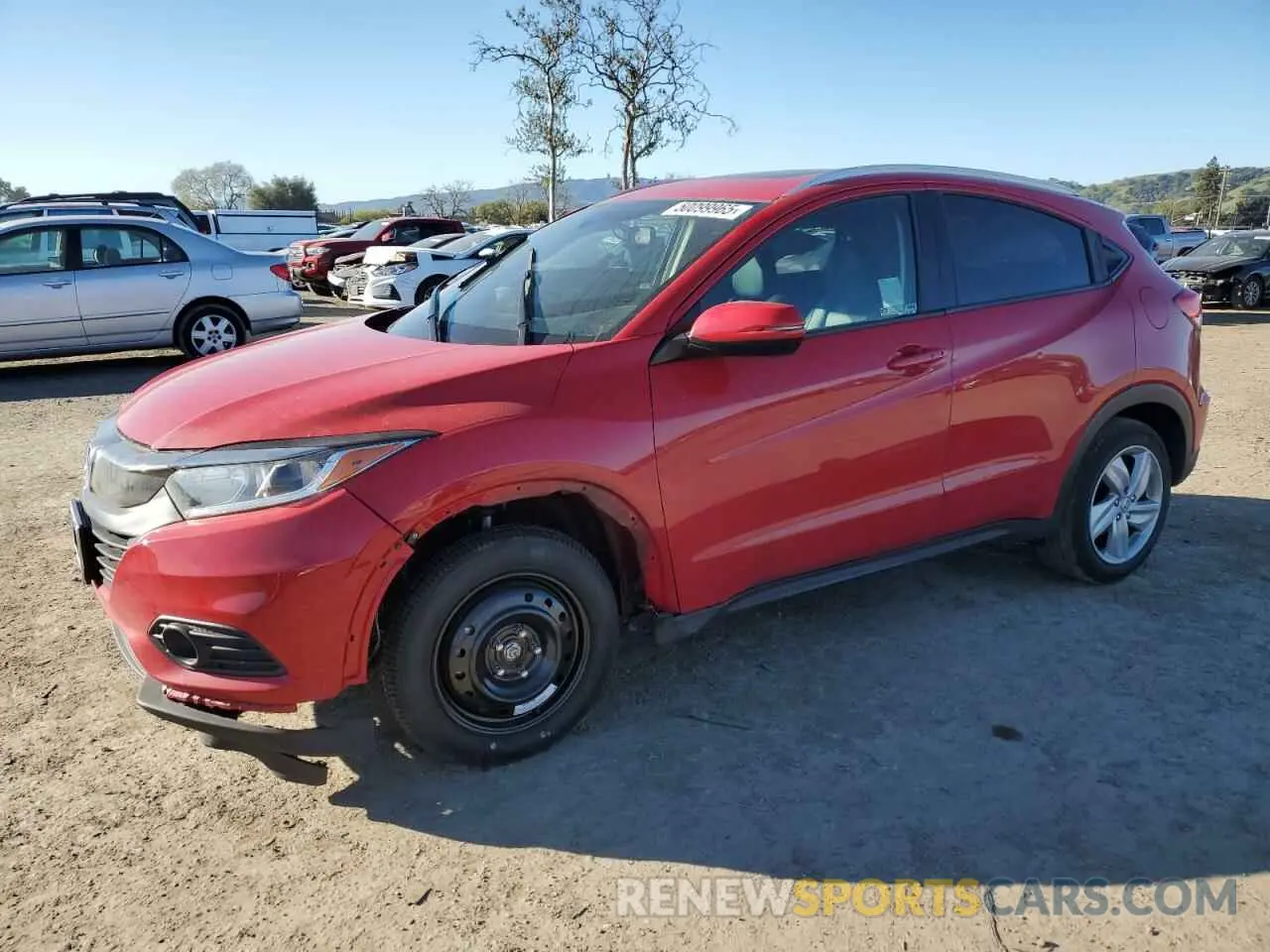 1 Photograph of a damaged car 3CZRU5H70KM715719 HONDA HR-V 2019