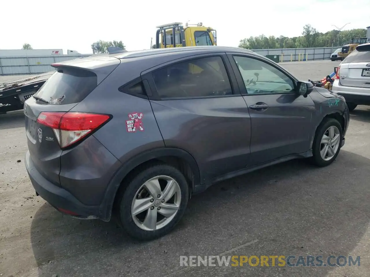 3 Photograph of a damaged car 3CZRU5H72KM709176 HONDA HR-V 2019