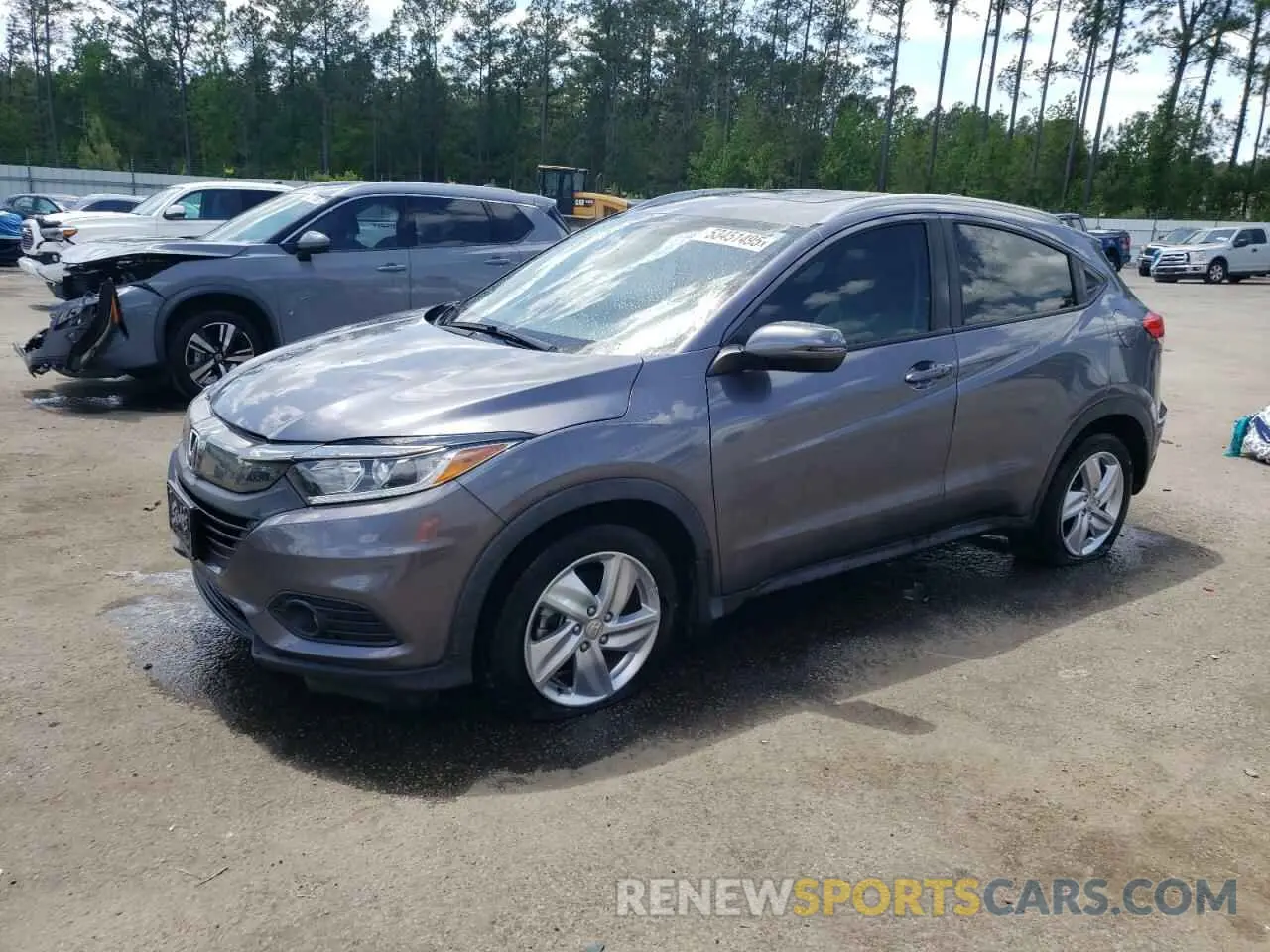 1 Photograph of a damaged car 3CZRU5H78KM705956 HONDA HR-V 2019