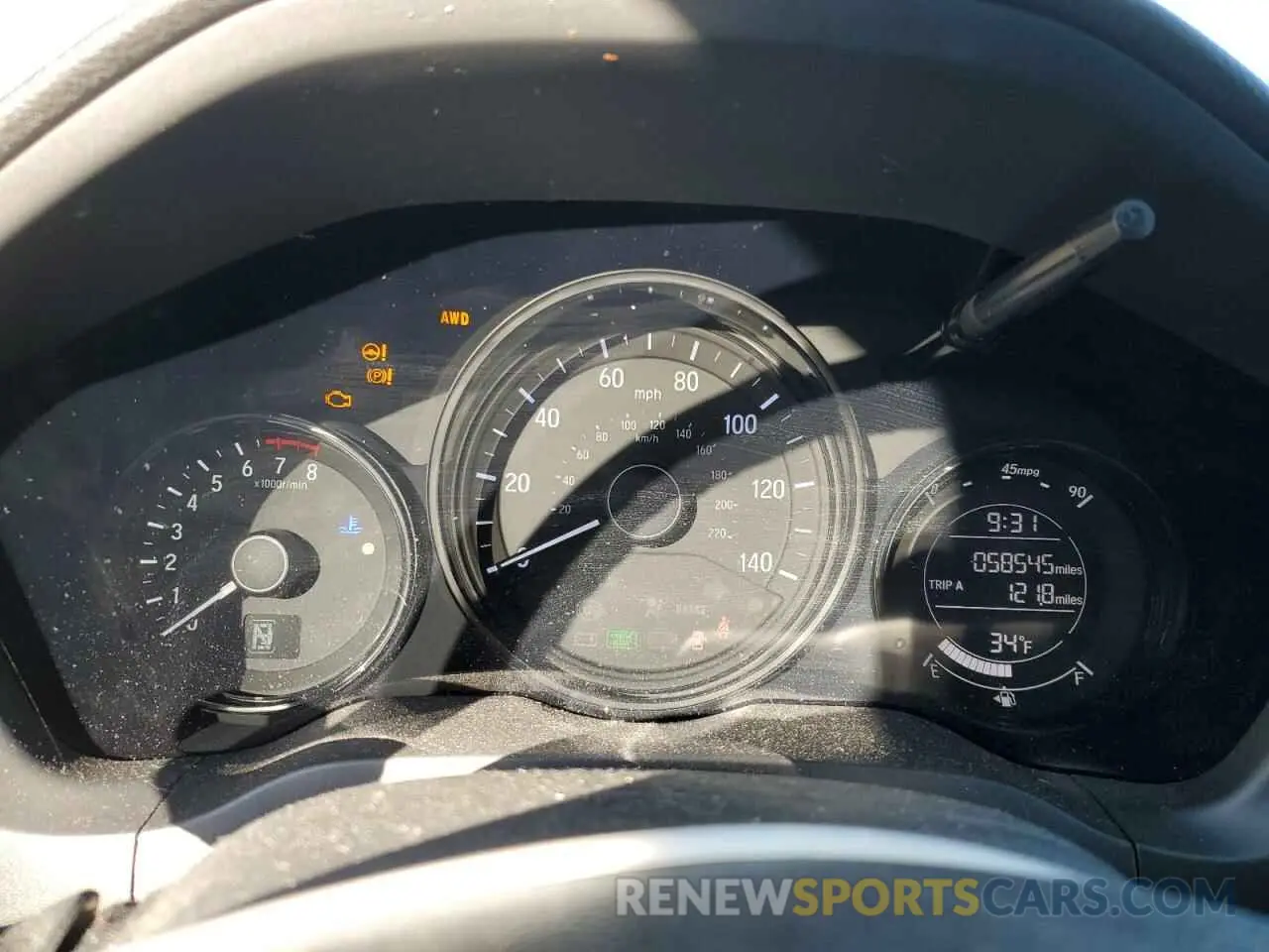 9 Photograph of a damaged car 3CZRU6H14KM704756 HONDA HR-V 2019