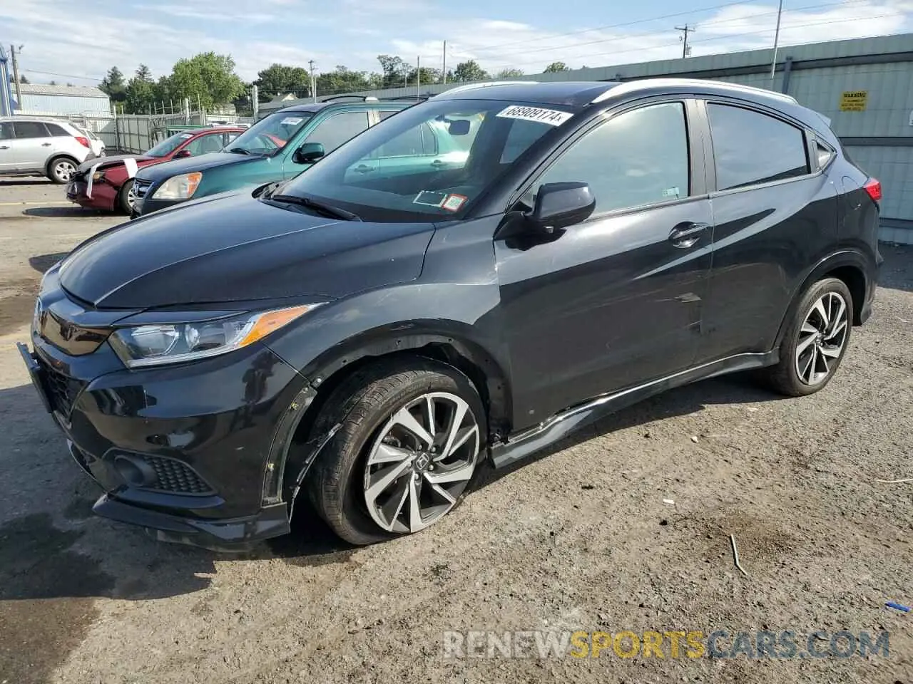 1 Photograph of a damaged car 3CZRU6H15KG729597 HONDA HR-V 2019