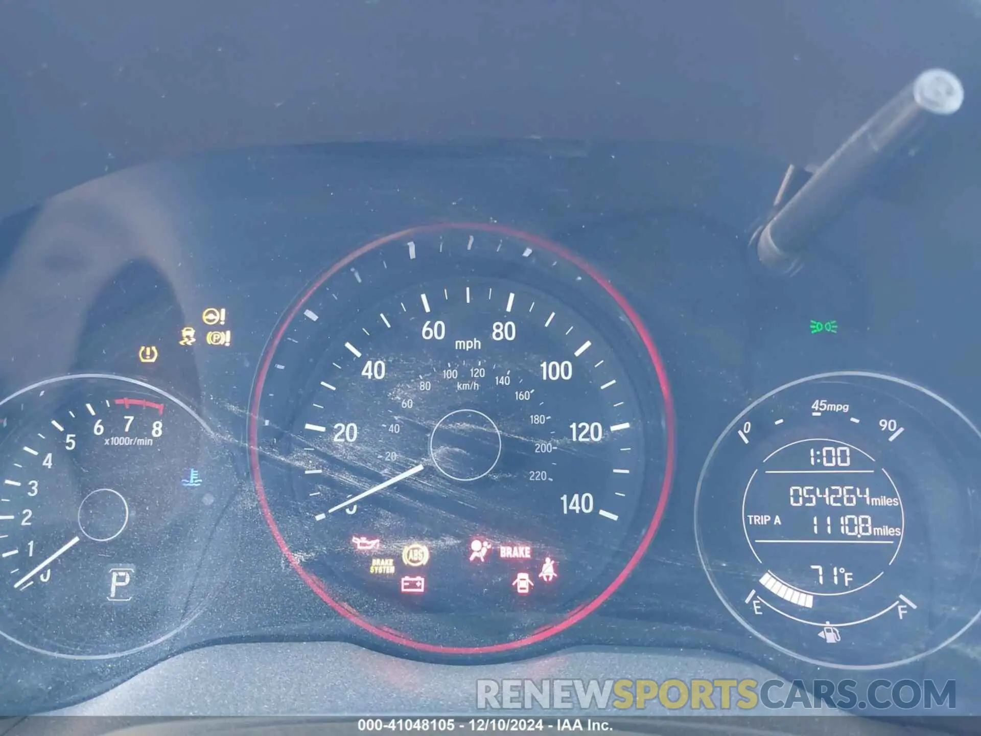 7 Photograph of a damaged car 3CZRU6H31KG725063 HONDA HR-V 2019
