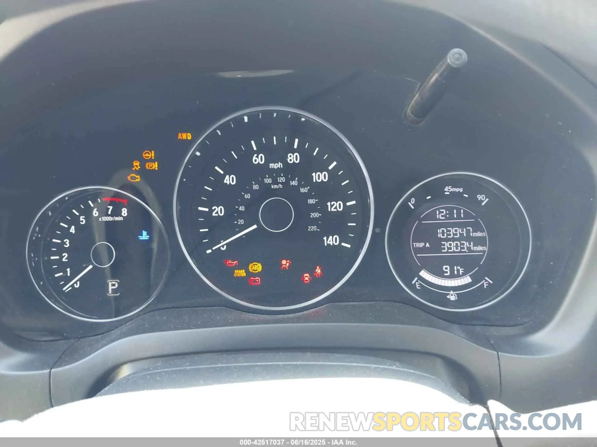 7 Photograph of a damaged car 3CZRU6H33KM725535 HONDA HR-V 2019