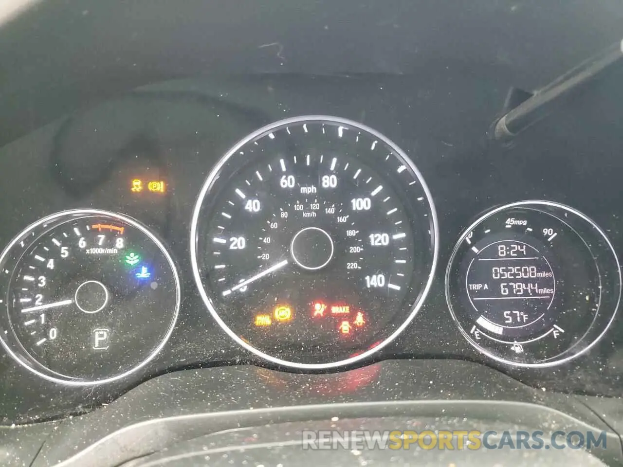 9 Photograph of a damaged car 3CZRU6H37KM728163 HONDA HR-V 2019
