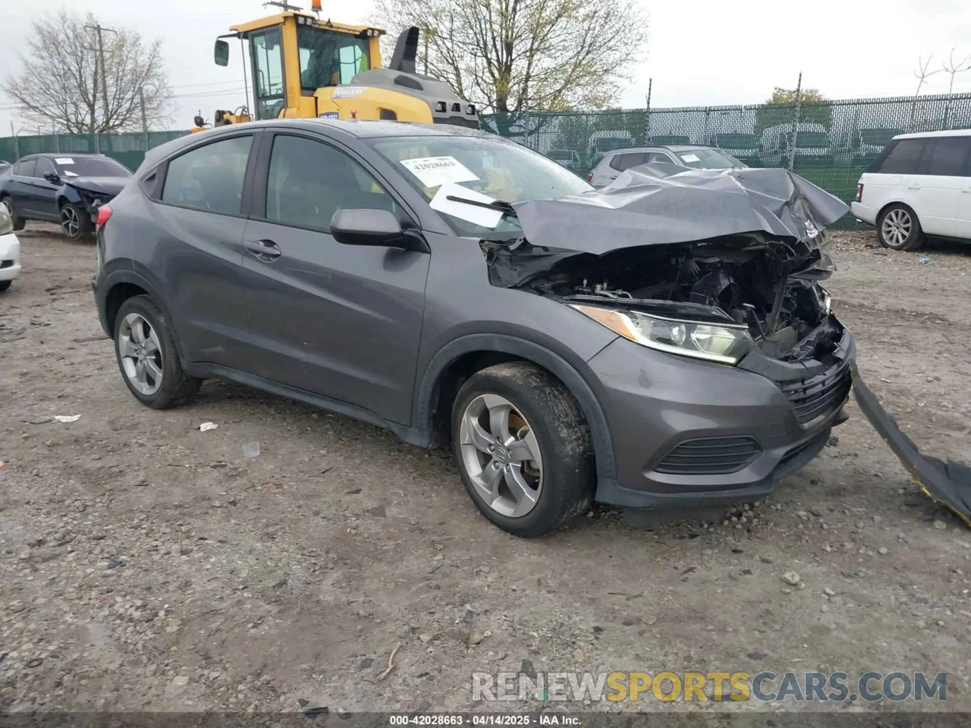 1 Photograph of a damaged car 3CZRU6H38KG725254 HONDA HR-V 2019