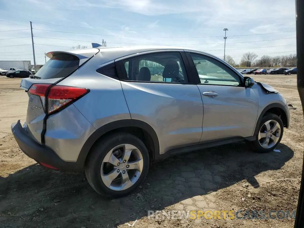 3 Photograph of a damaged car 3CZRU6H39KG725523 HONDA HR-V 2019