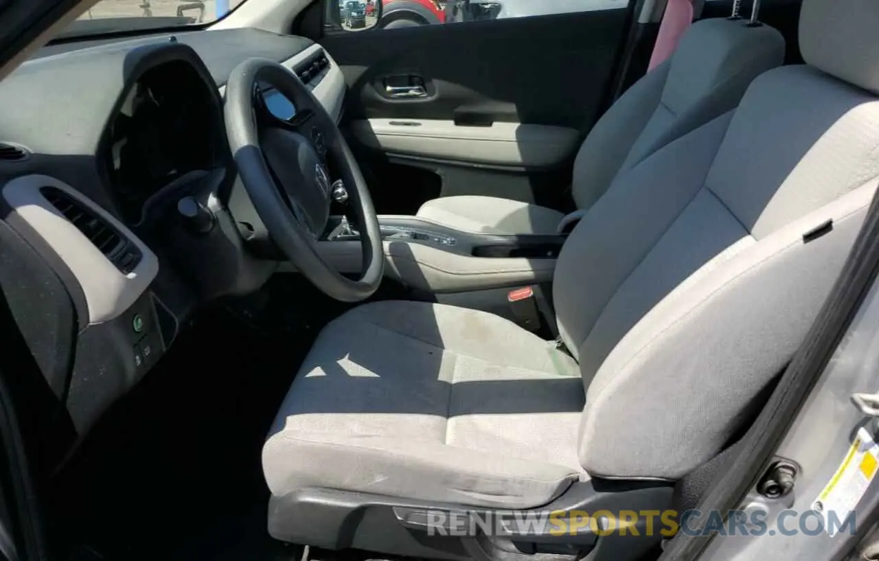 7 Photograph of a damaged car 3CZRU6H39KG725523 HONDA HR-V 2019