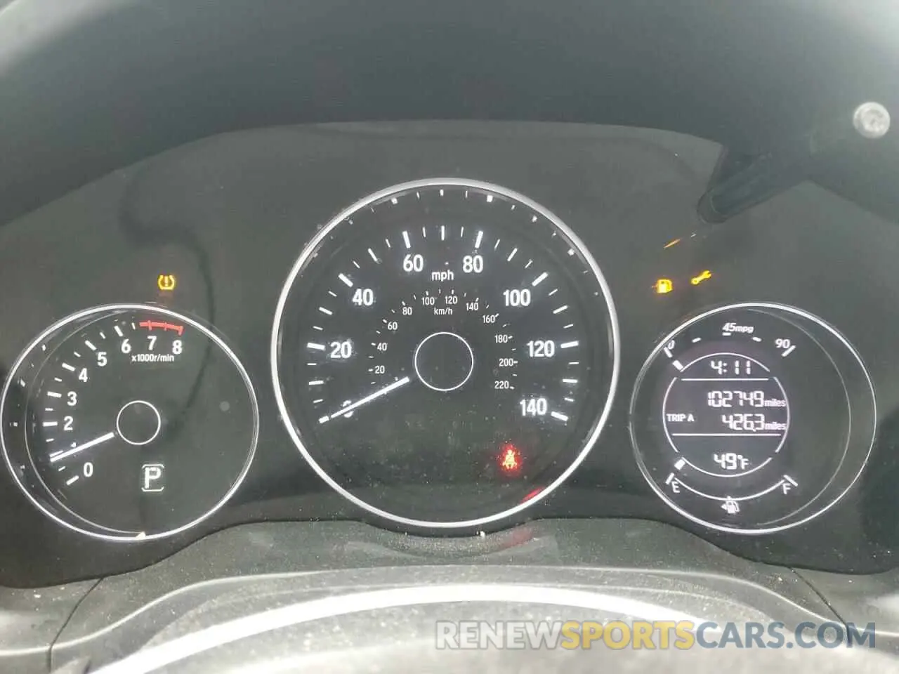 9 Photograph of a damaged car 3CZRU6H39KG727367 HONDA HR-V 2019