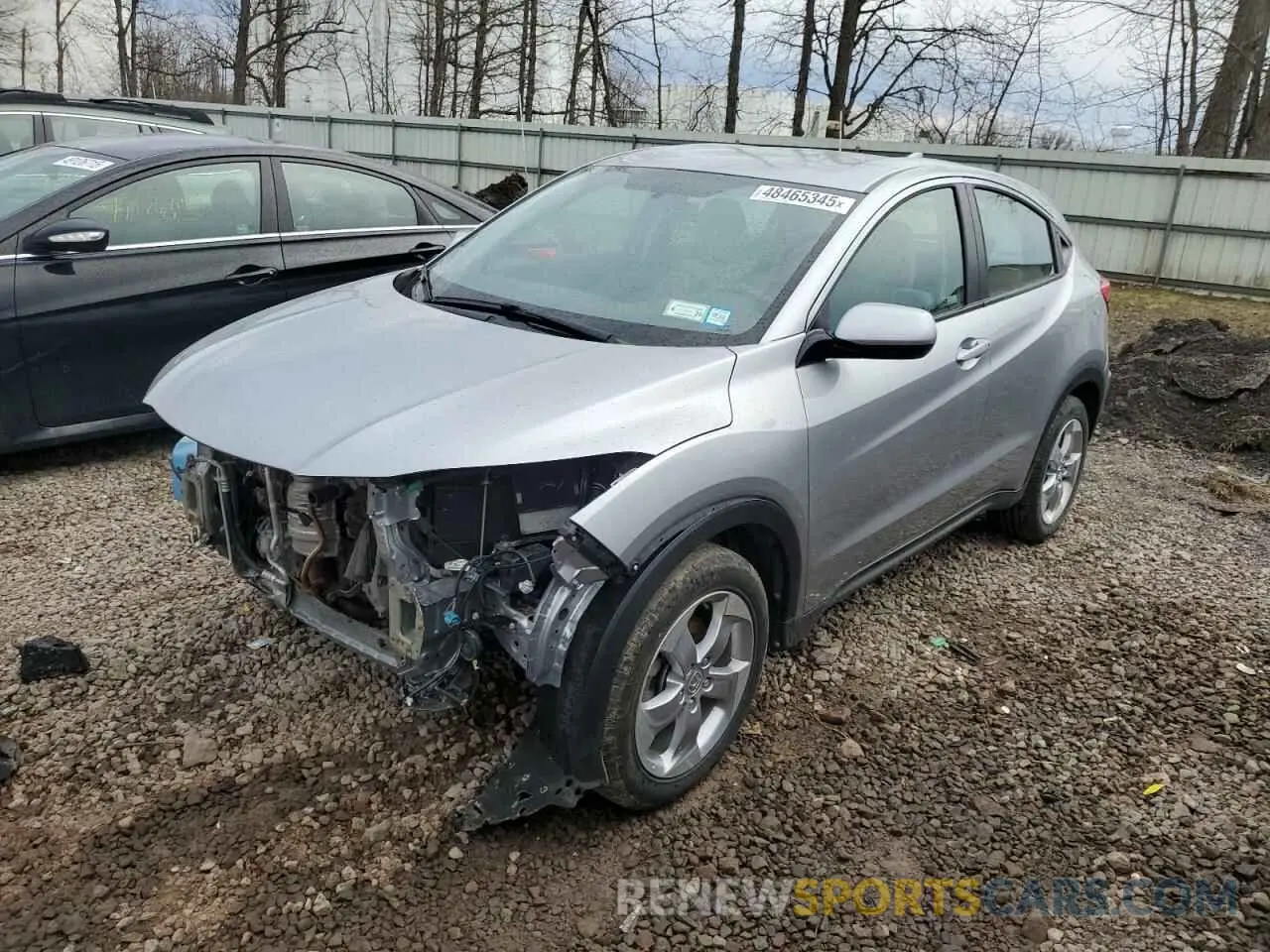 1 Photograph of a damaged car 3CZRU6H3XKG731024 HONDA HR-V 2019