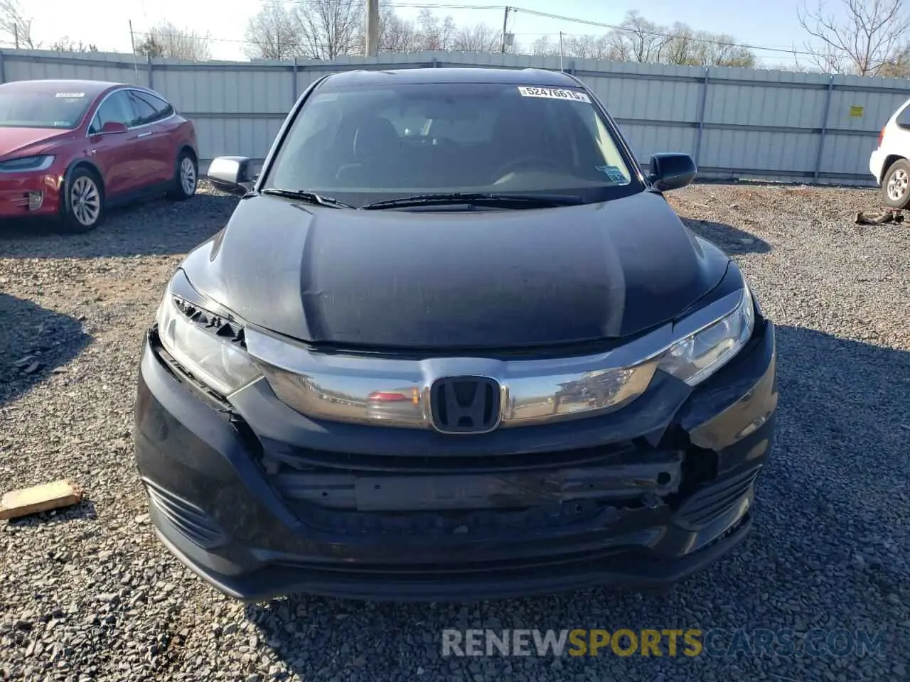 5 Photograph of a damaged car 3CZRU6H3XKG732660 HONDA HR-V 2019
