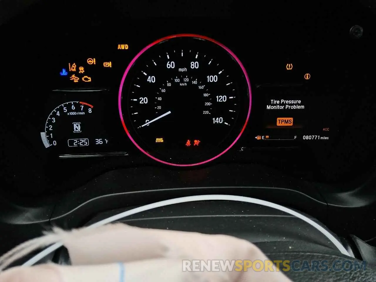 9 Photograph of a damaged car 3CZRU6H53KM706971 HONDA HR-V 2019