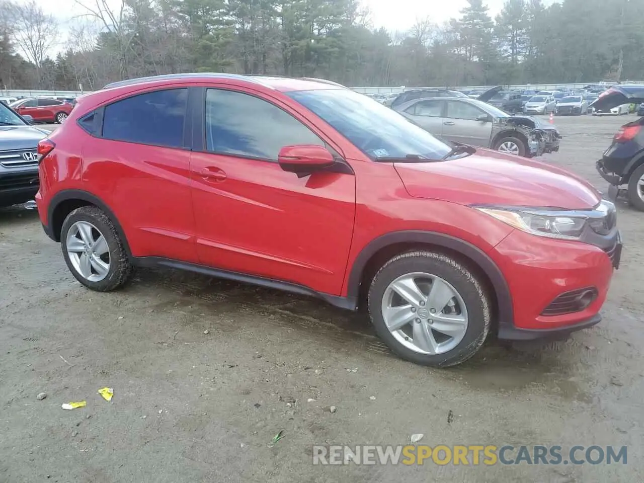 4 Фотография поврежденного автомобиля 3CZRU6H54KM707210 HONDA HR-V 2019