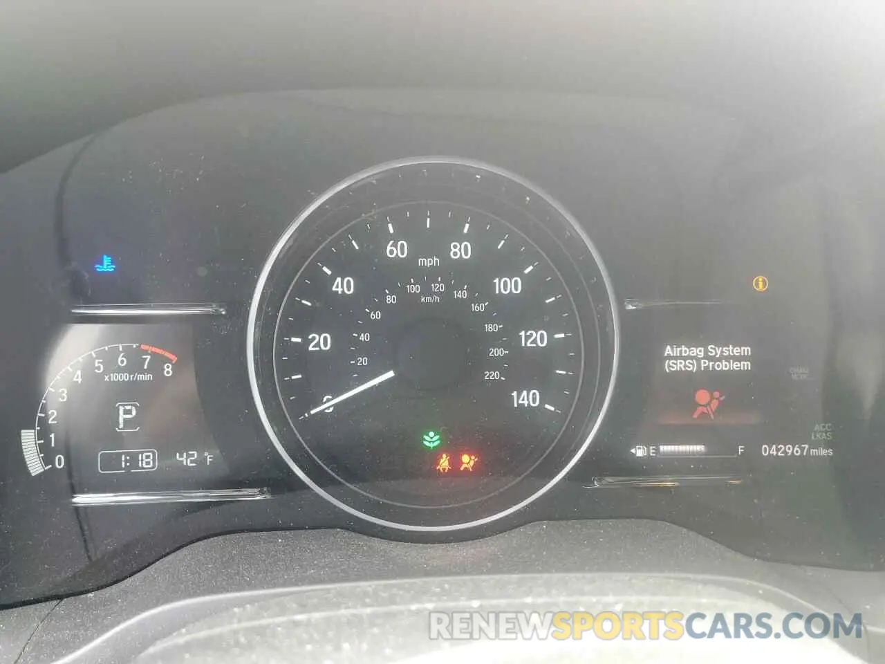 9 Фотография поврежденного автомобиля 3CZRU6H54KM707210 HONDA HR-V 2019