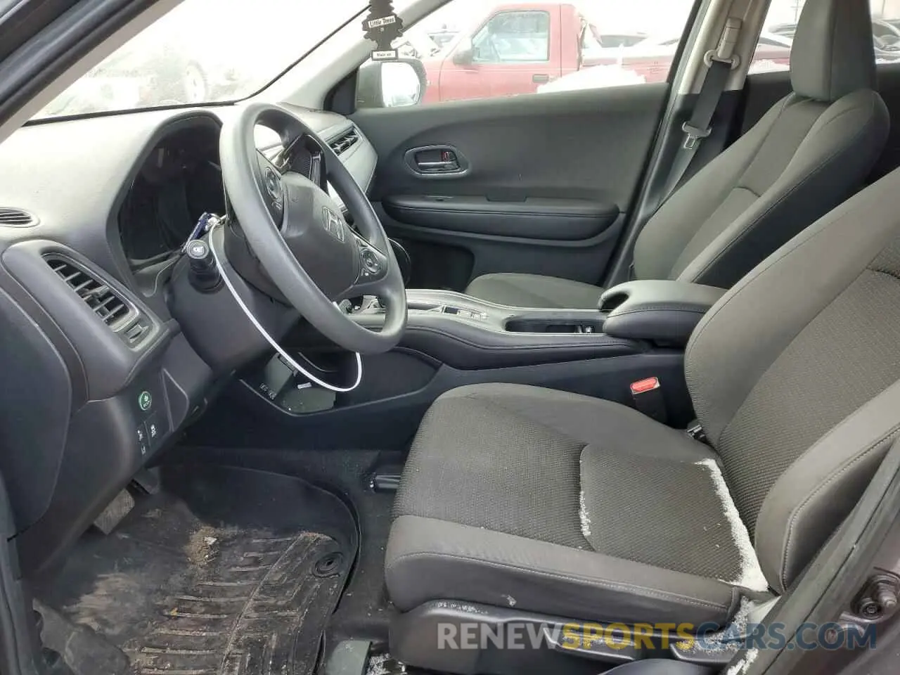 7 Photograph of a damaged car 3CZRU6H57KM709789 HONDA HR-V 2019