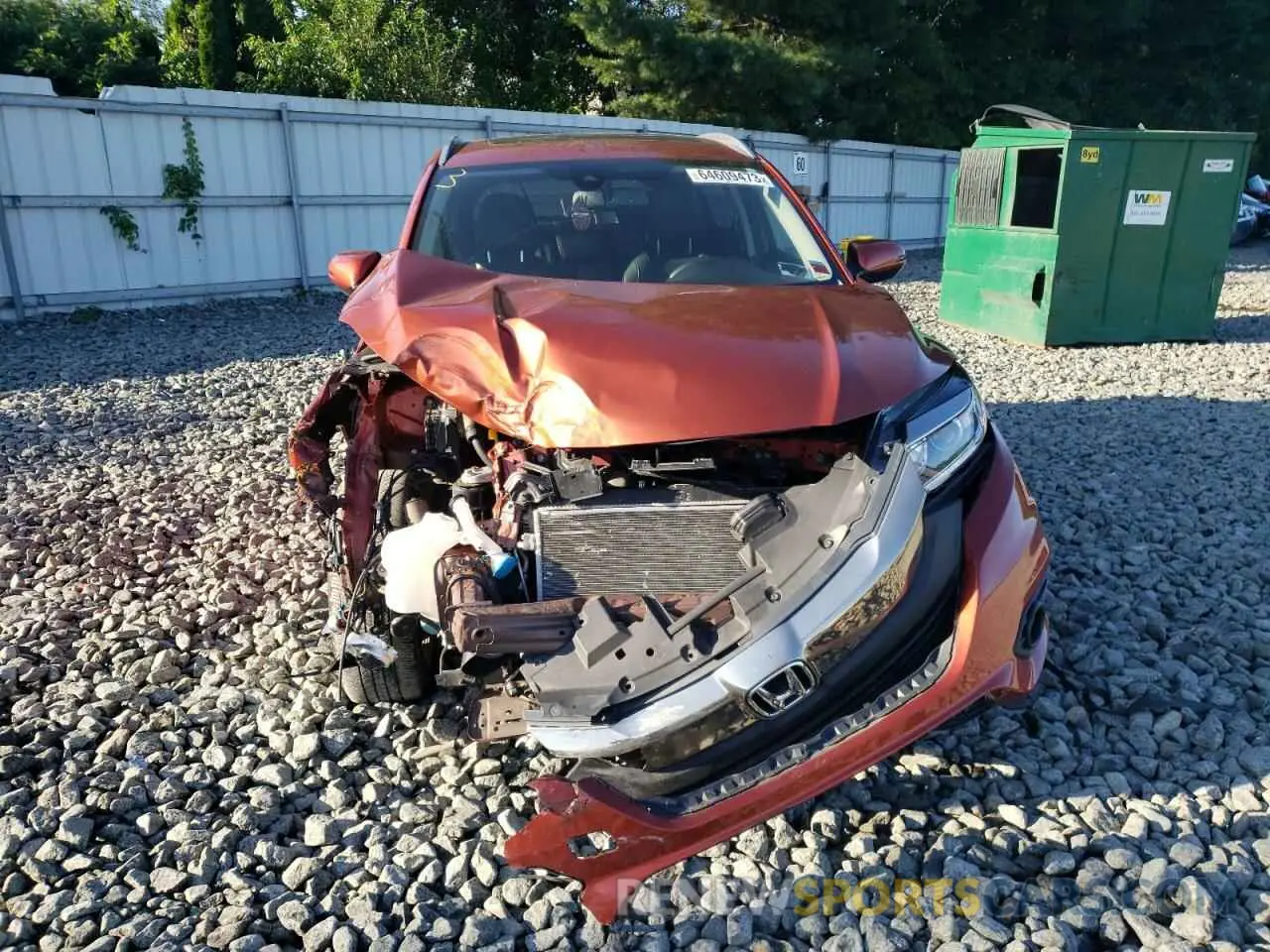 5 Photograph of a damaged car 3CZRU6H76KM708408 HONDA HR-V 2019