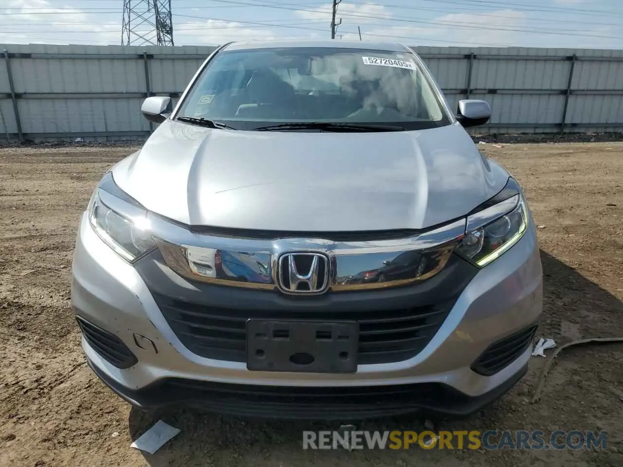 5 Photograph of a damaged car 3CZRU6H36LM722582 HONDA HR-V 2020