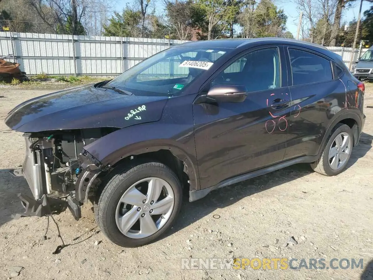1 Фотография поврежденного автомобиля 3CZRU6H78LM731643 HONDA HR-V 2020