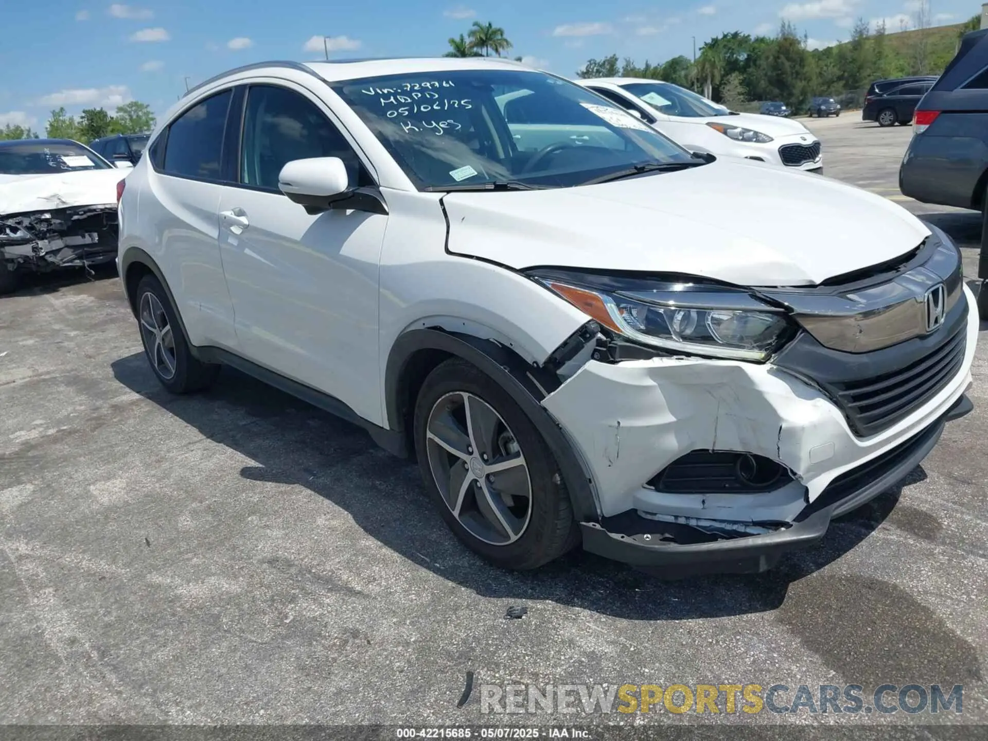 6 Photograph of a damaged car 3CZRU5H51MM729761 HONDA HR-V 2021