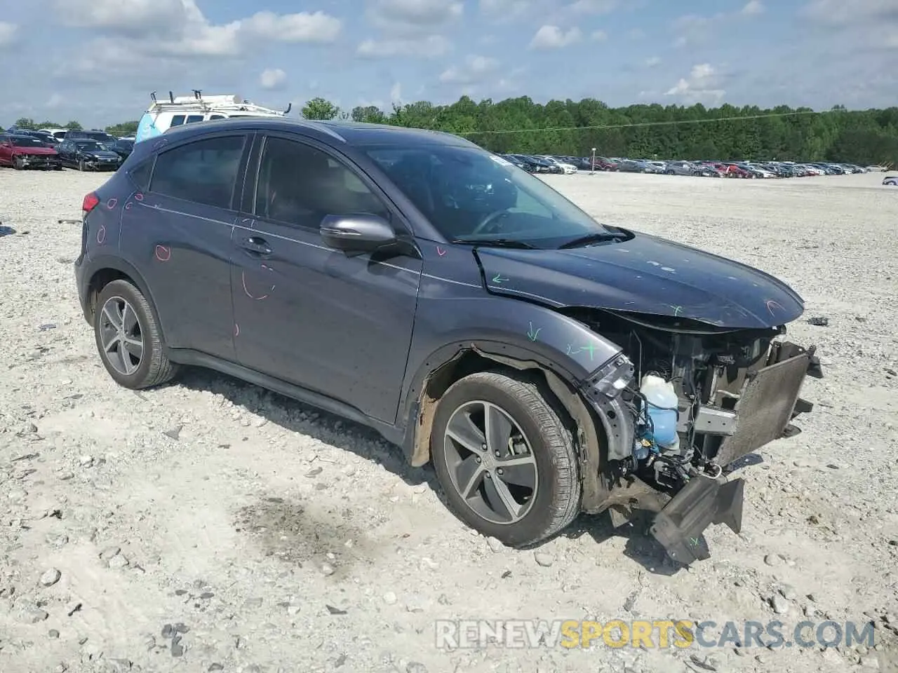 4 Фотография поврежденного автомобиля 3CZRU5H53MM705185 HONDA HR-V 2021