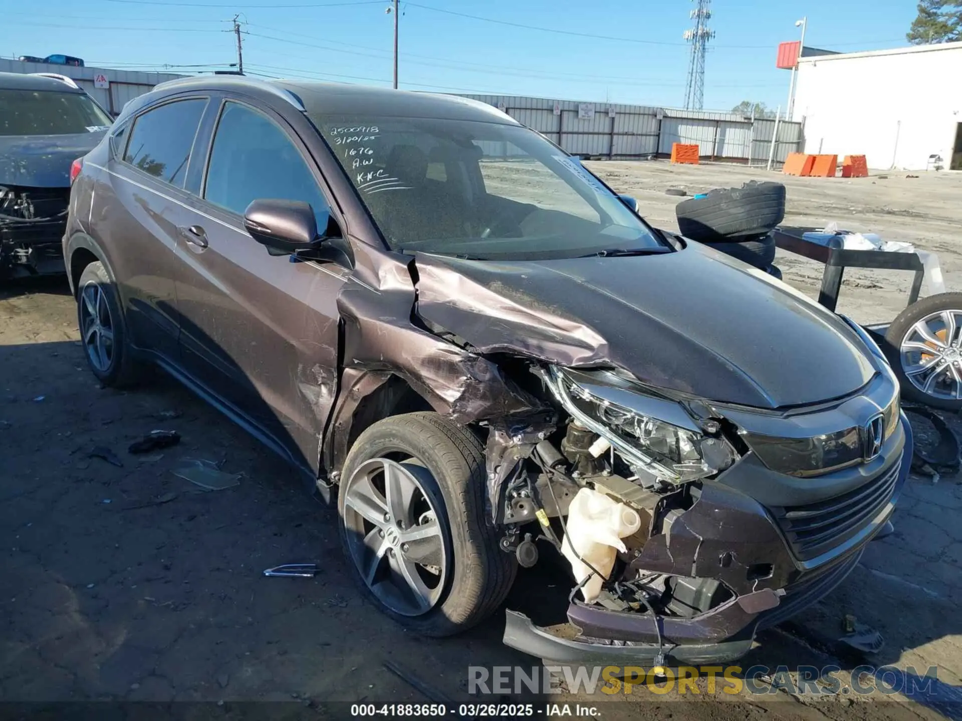 1 Photograph of a damaged car 3CZRU5H53MM721676 HONDA HR-V 2021
