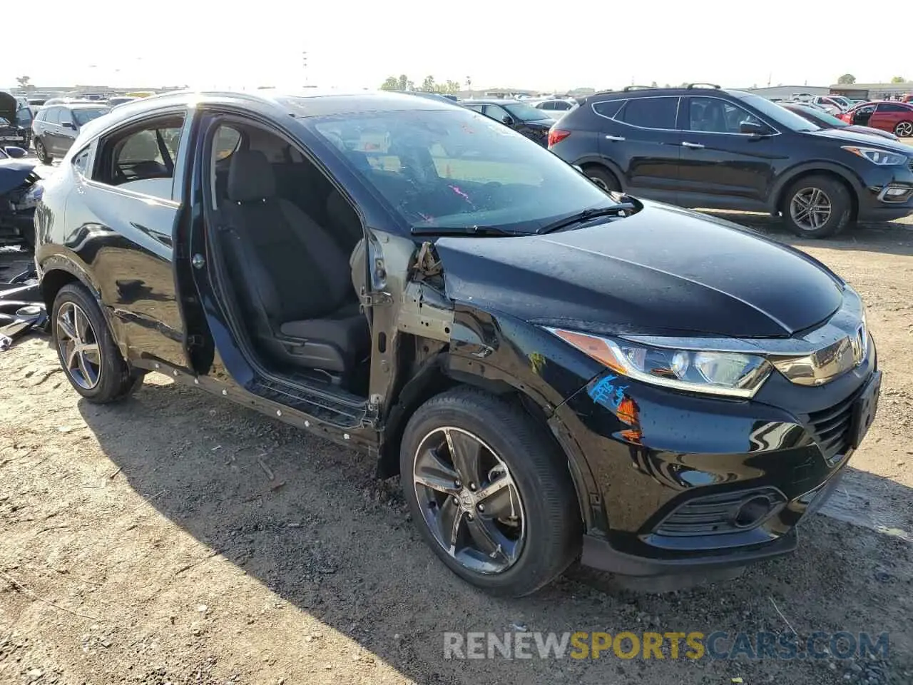4 Photograph of a damaged car 3CZRU5H5XMM703031 HONDA HR-V 2021