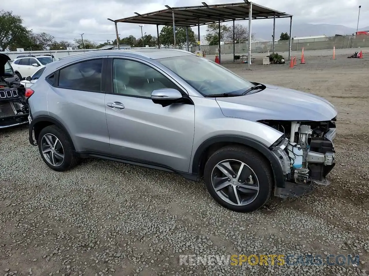4 Фотография поврежденного автомобиля 3CZRU6H51MM745223 HONDA HR-V 2021