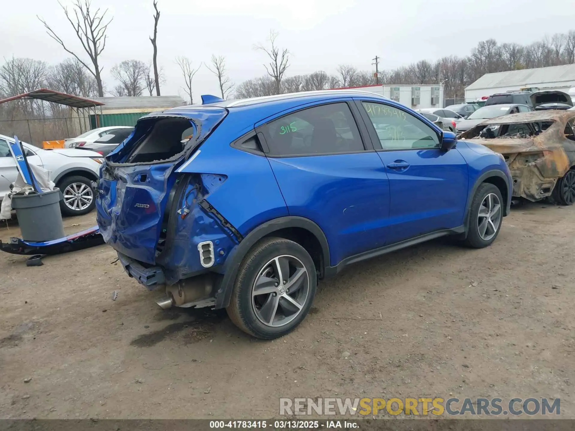 4 Photograph of a damaged car 3CZRU6H54MM718761 HONDA HR-V 2021