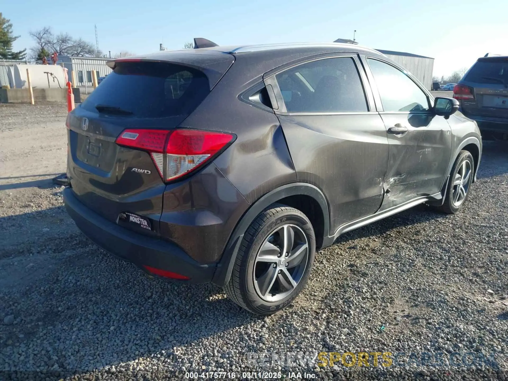 4 Фотография поврежденного автомобиля 3CZRU6H54MM748522 HONDA HR-V 2021
