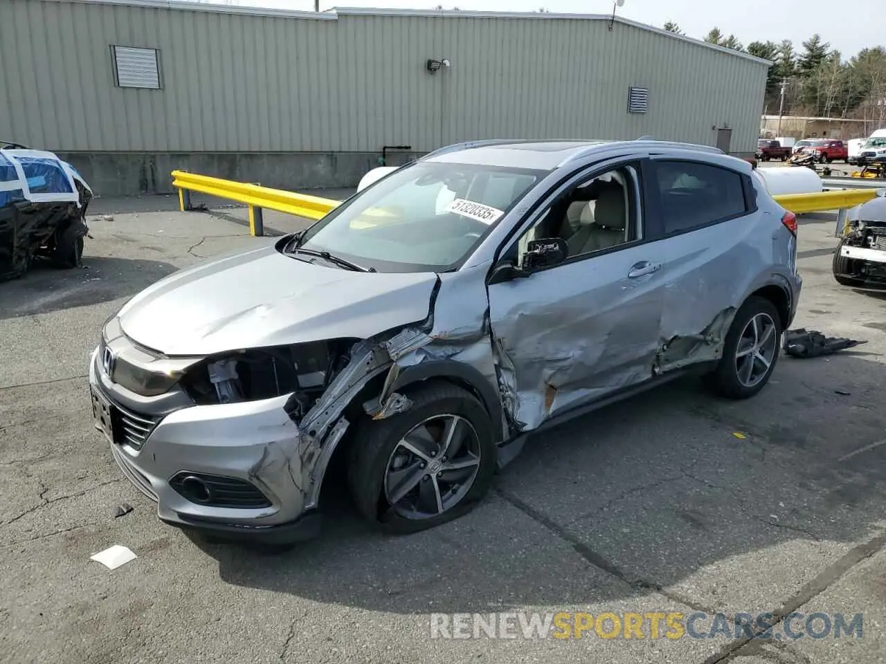 1 Photograph of a damaged car 3CZRU6H73MM736539 HONDA HR-V 2021