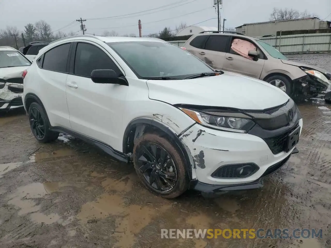 4 Фотография поврежденного автомобиля 3CZRU5H14NM729798 HONDA HR-V 2022