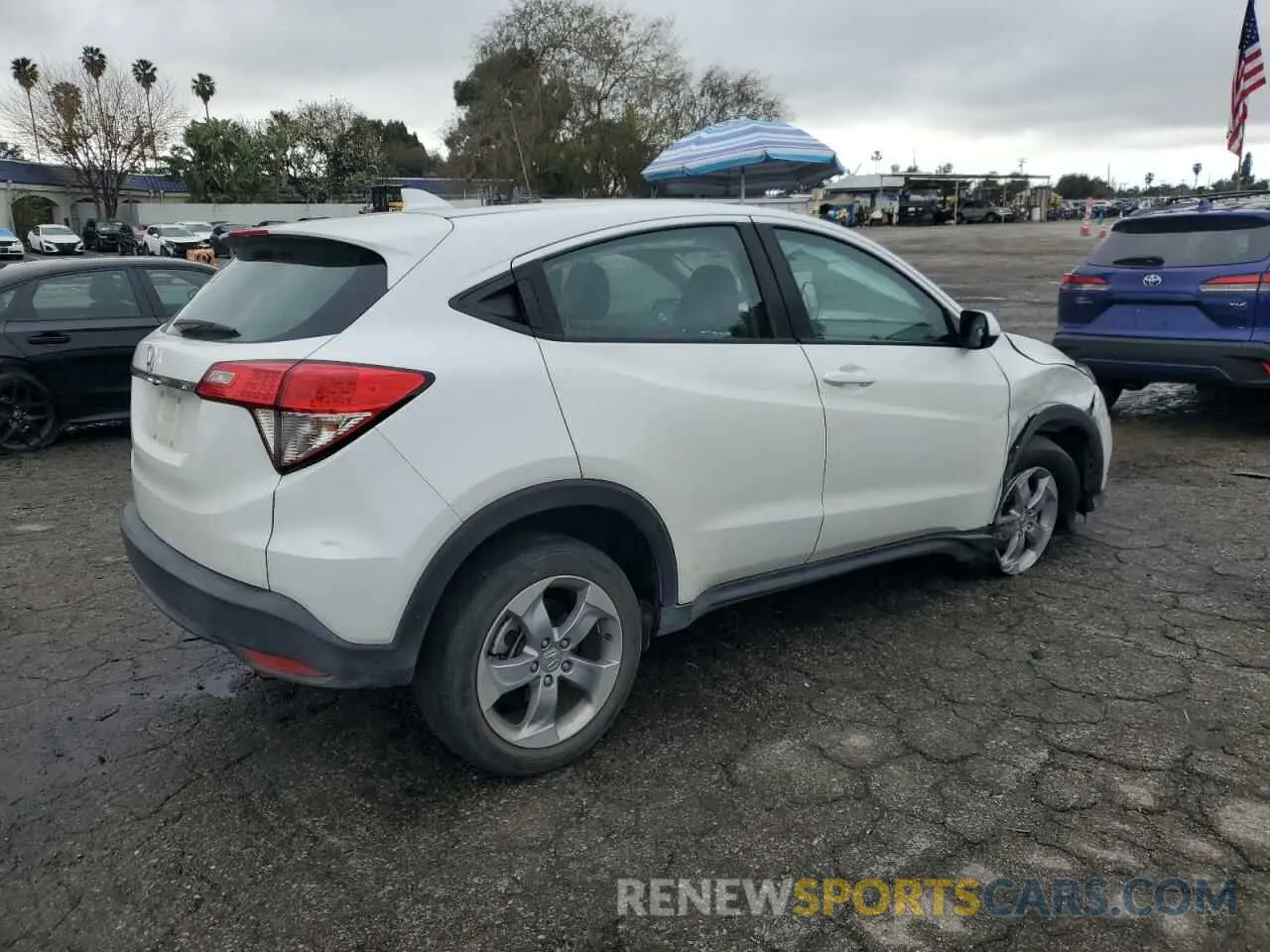 3 Photograph of a damaged car 3CZRU5H37NM701401 HONDA HR-V 2022