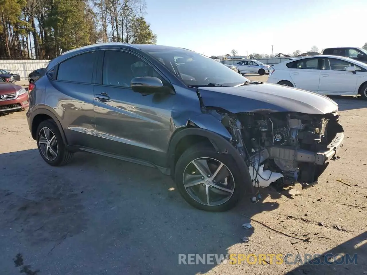 4 Фотография поврежденного автомобиля 3CZRU5H57NM734707 HONDA HR-V 2022