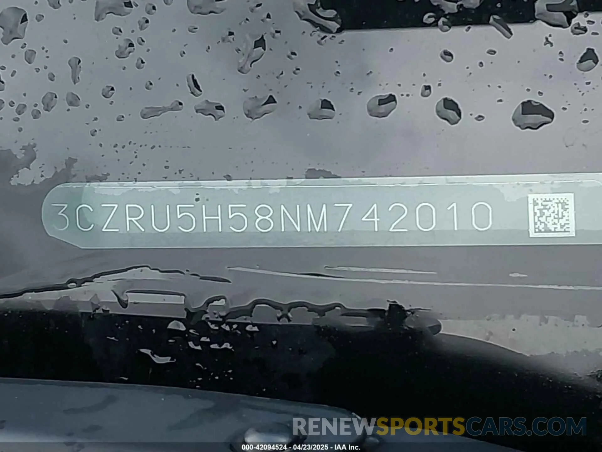 18 Фотография поврежденного автомобиля 3CZRU5H58NM742010 HONDA HR-V 2022