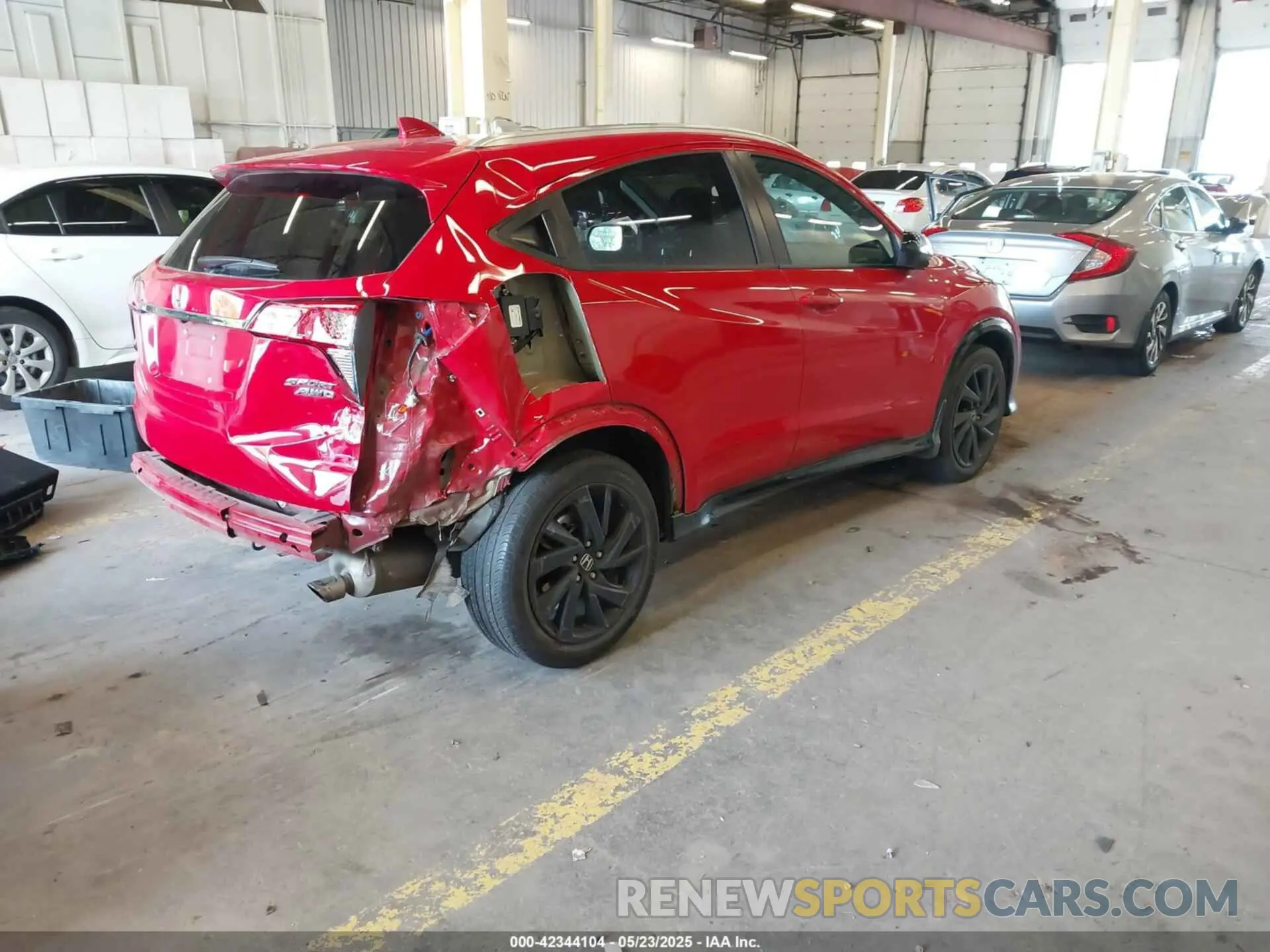 4 Фотография поврежденного автомобиля 3CZRU6H16NM731459 HONDA HR-V 2022