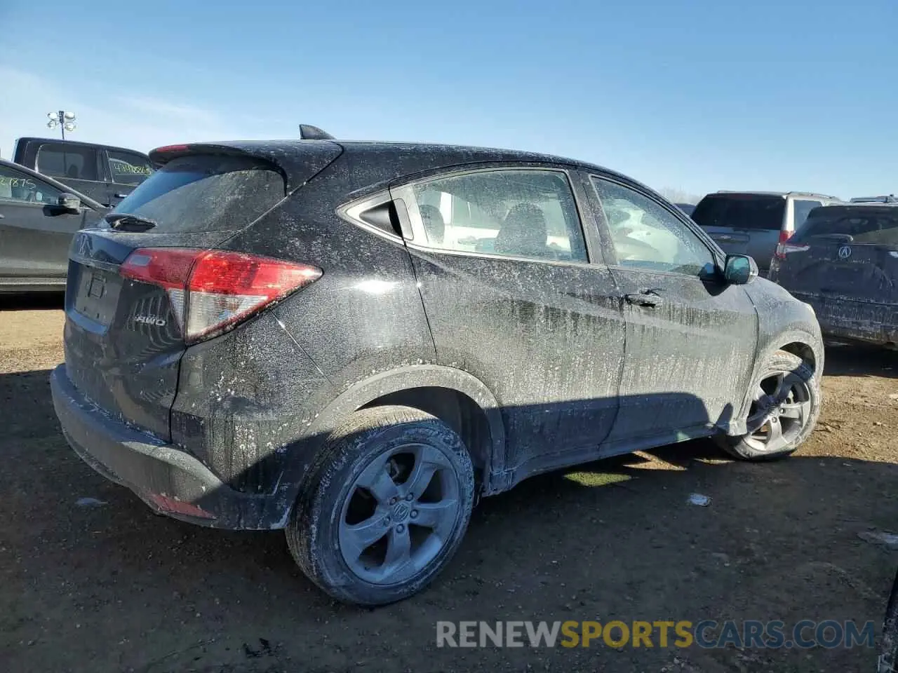 3 Photograph of a damaged car 3CZRU6H32NM708763 HONDA HR-V 2022
