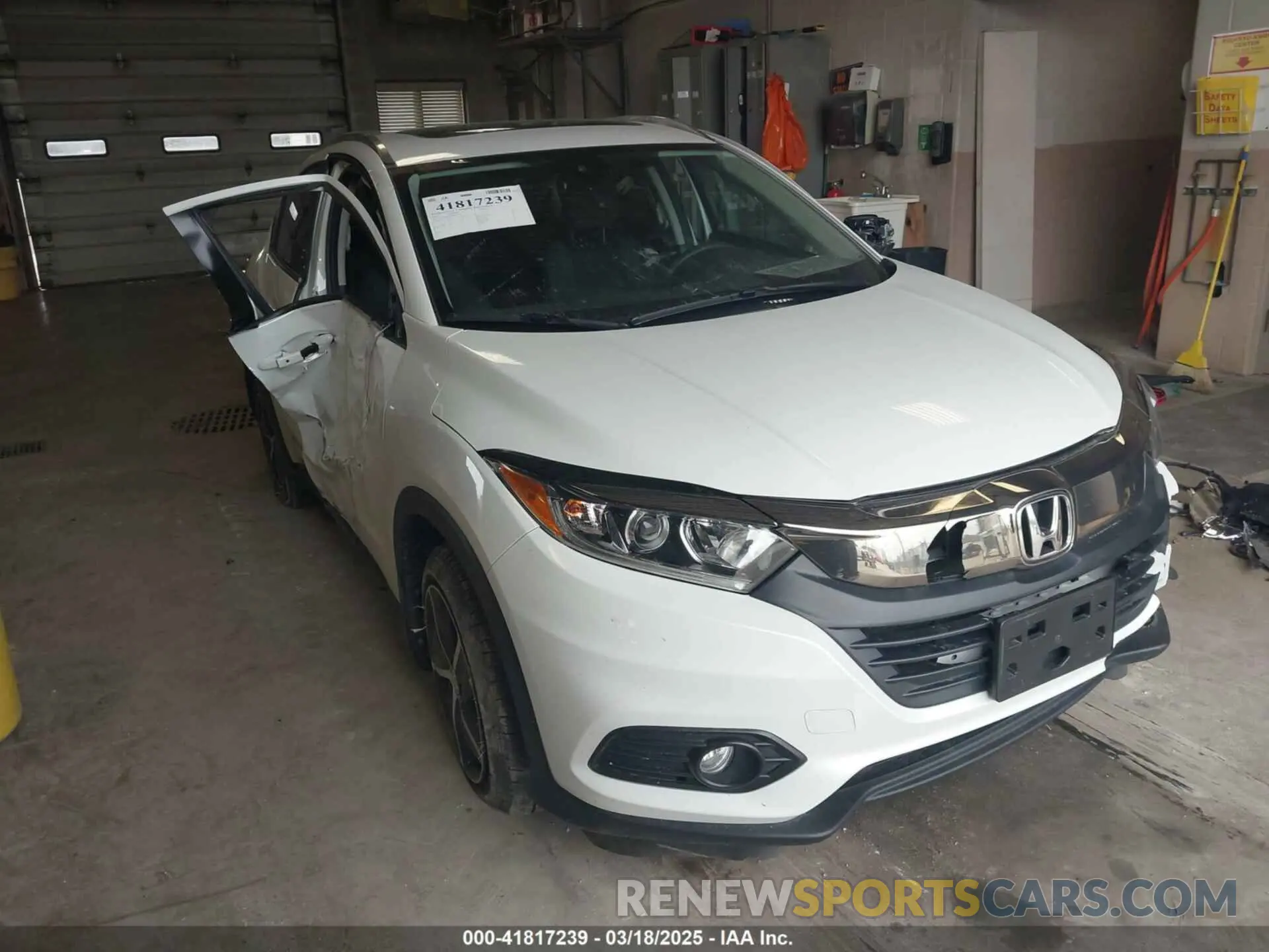 1 Photograph of a damaged car 3CZRU6H54NM755391 HONDA HR-V 2022