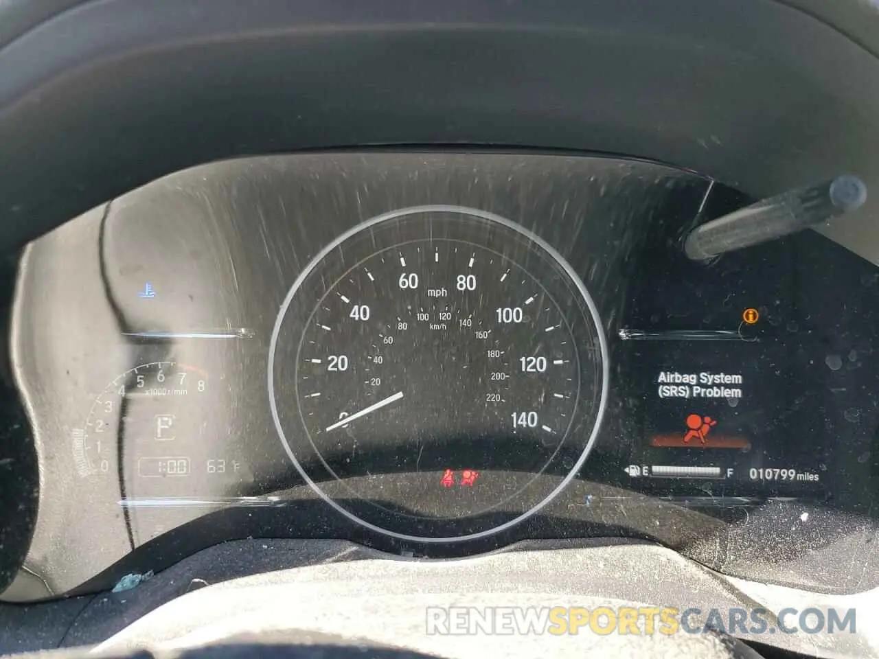 9 Photograph of a damaged car 3CZRU6H54NM760445 HONDA HR-V 2022