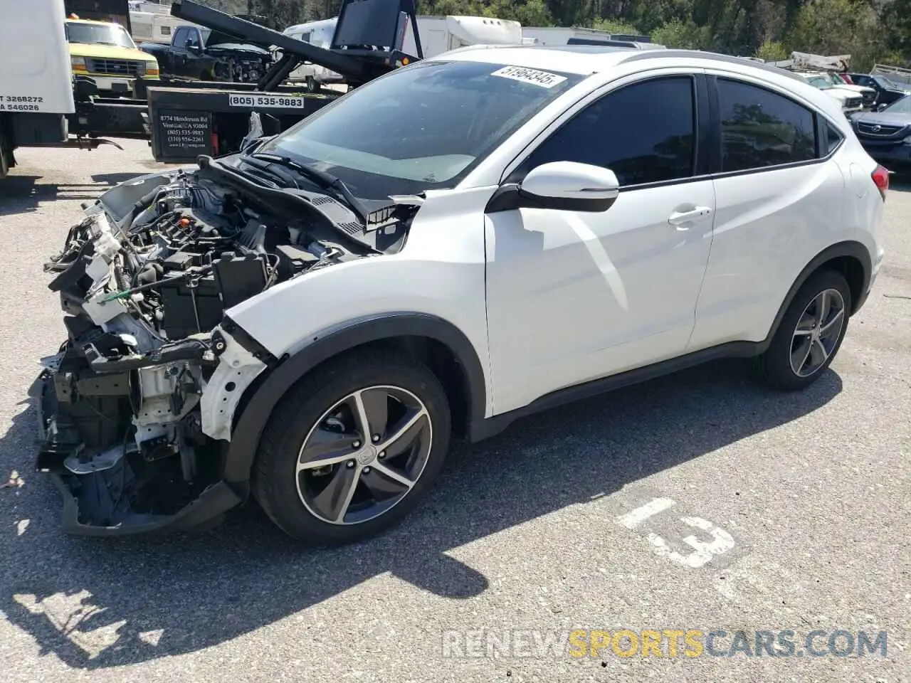 1 Photograph of a damaged car 3CZRU6H55NM752595 HONDA HR-V 2022