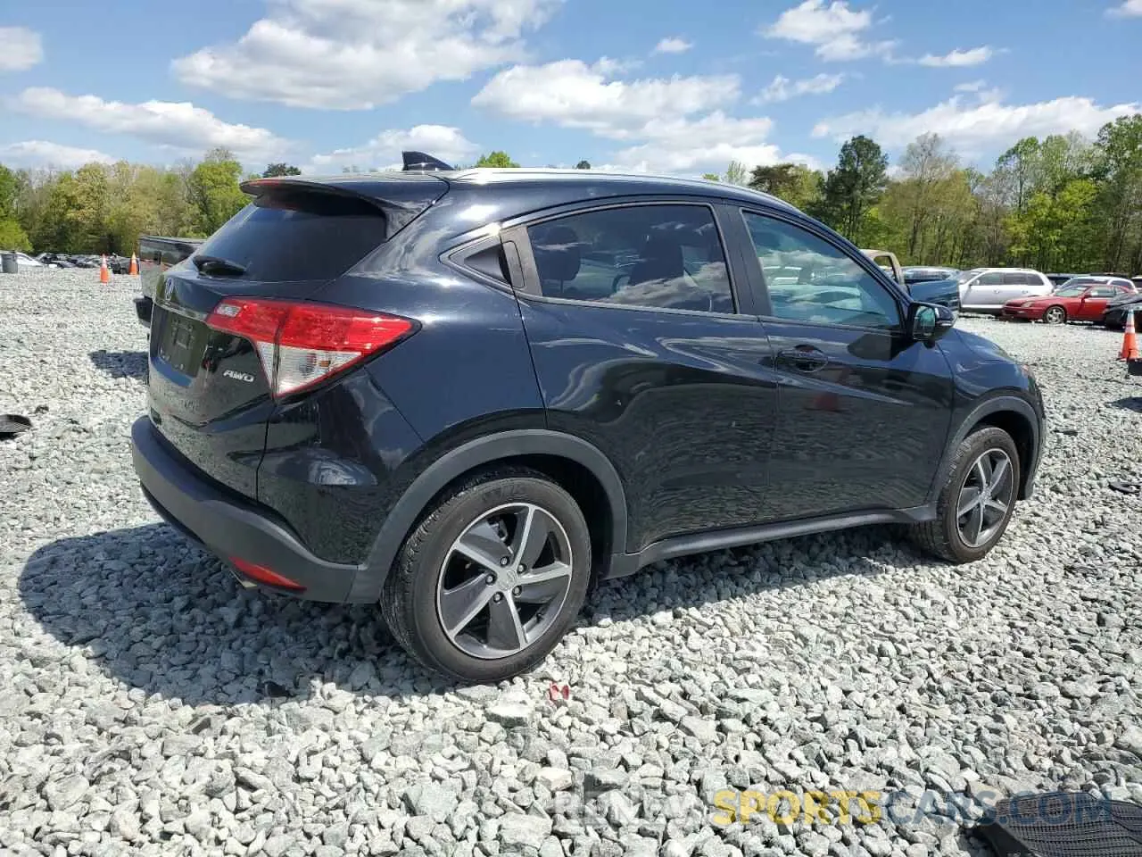 3 Photograph of a damaged car 3CZRU6H56NM728936 HONDA HR-V 2022