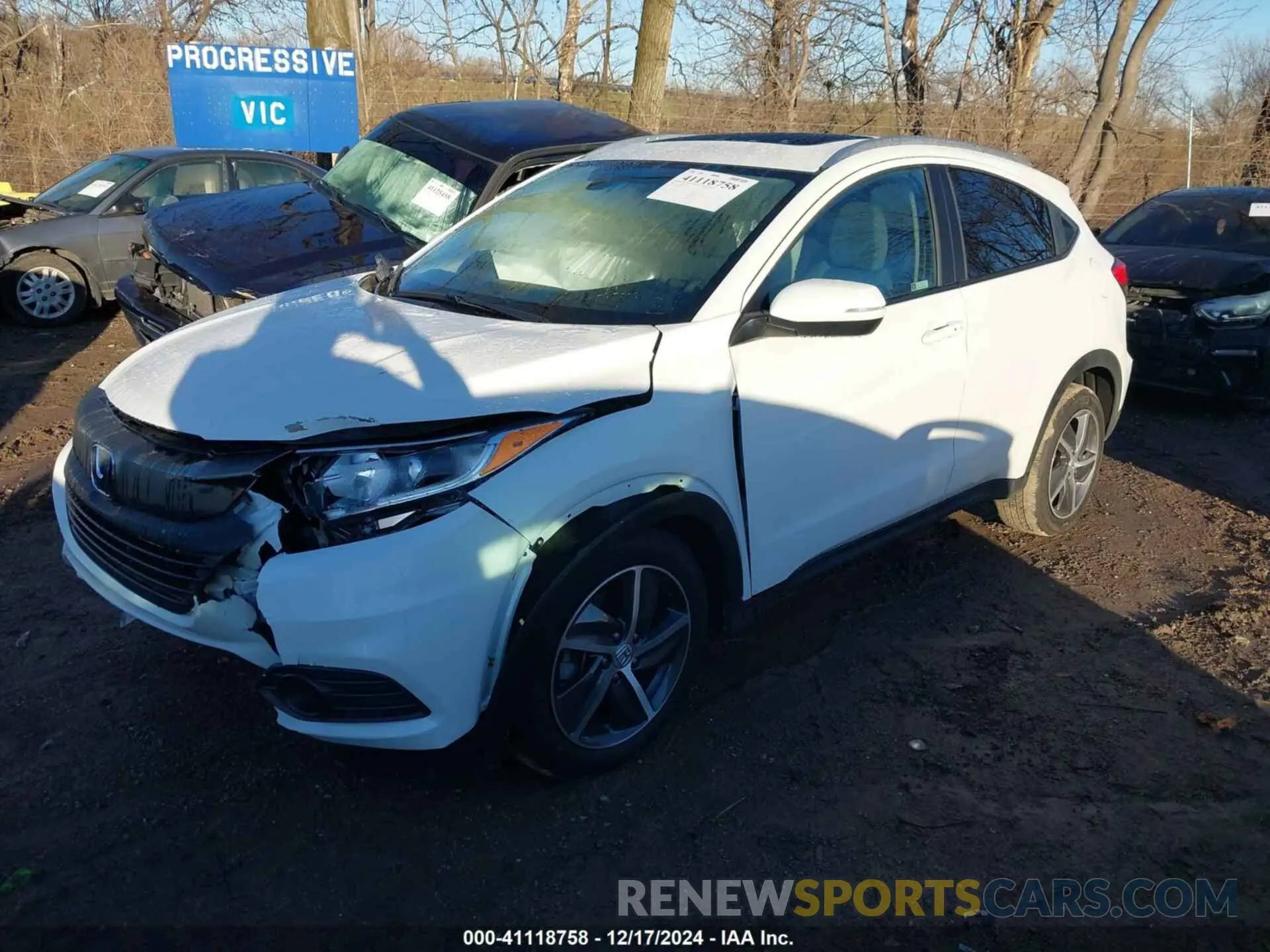 2 Фотография поврежденного автомобиля 3CZRU6H56NM731125 HONDA HR-V 2022