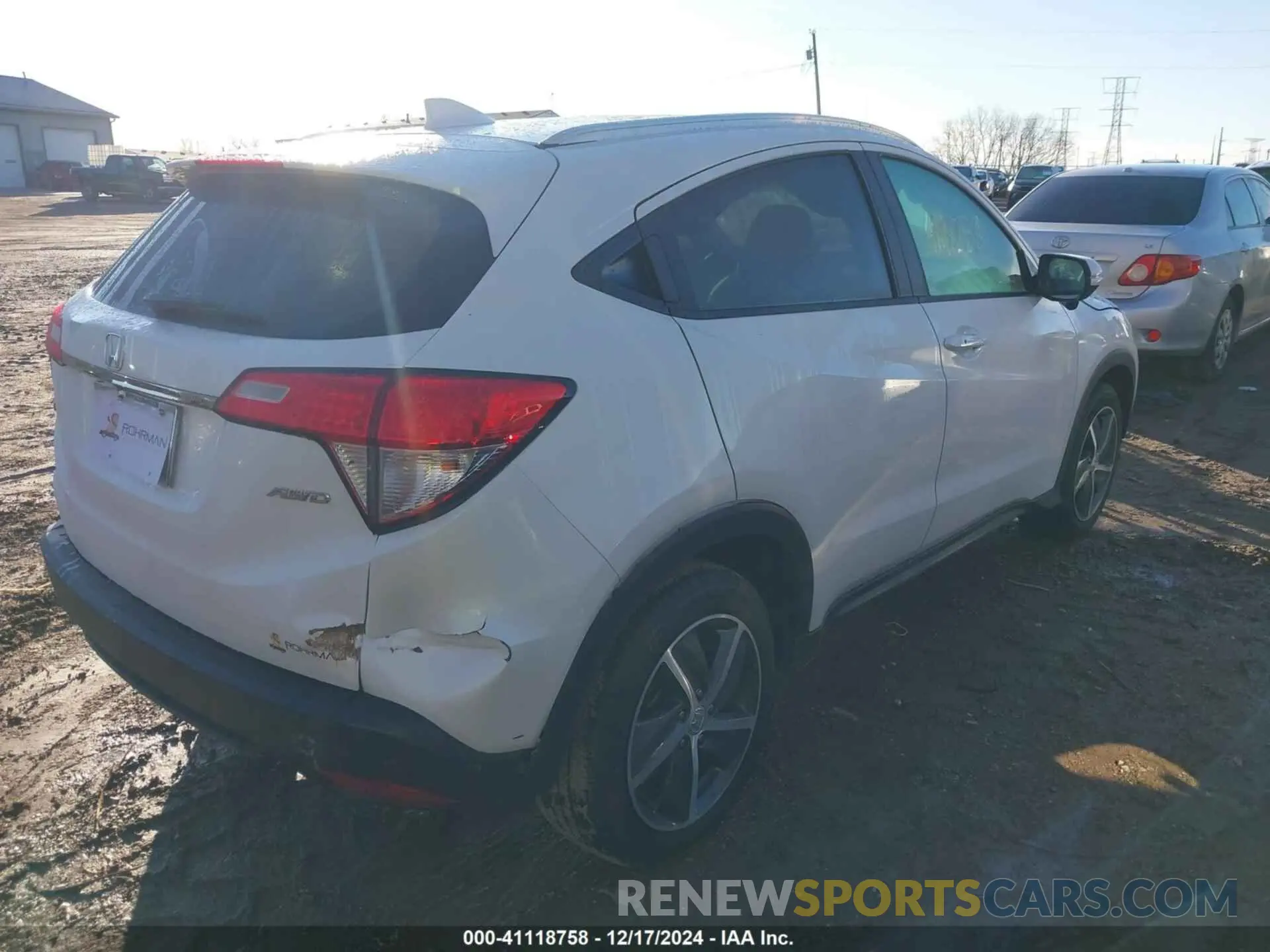 4 Фотография поврежденного автомобиля 3CZRU6H56NM731125 HONDA HR-V 2022