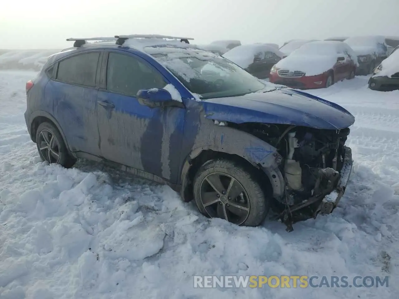 4 Photograph of a damaged car 3CZRU6H72NM747629 HONDA HR-V 2022