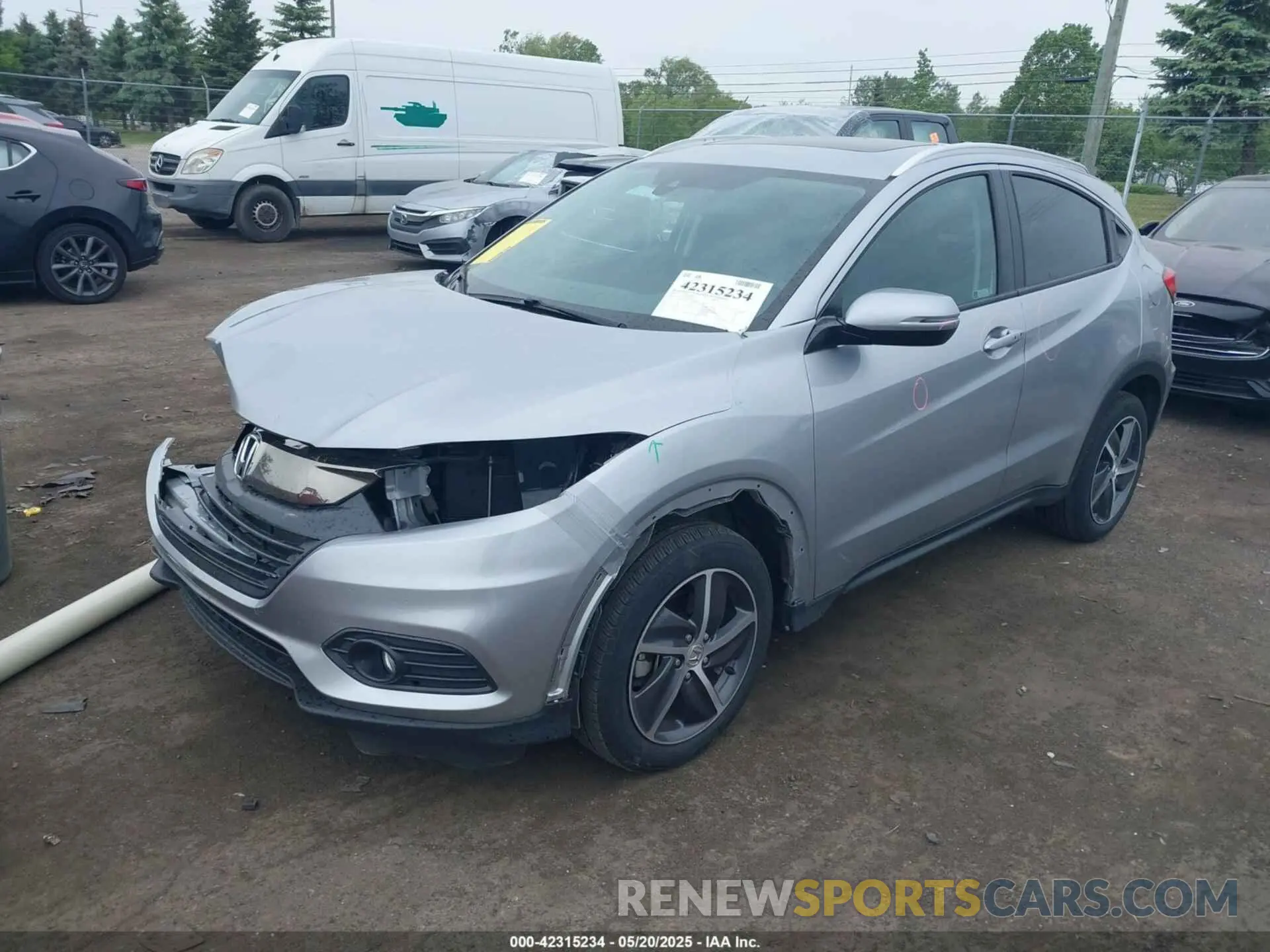 2 Фотография поврежденного автомобиля 3CZRU6H73NM747607 HONDA HR-V 2022