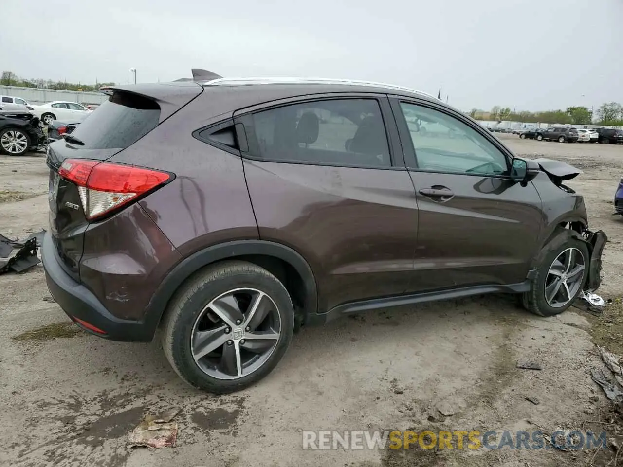 3 Photograph of a damaged car 3CZRU6H77NM700547 HONDA HR-V 2022