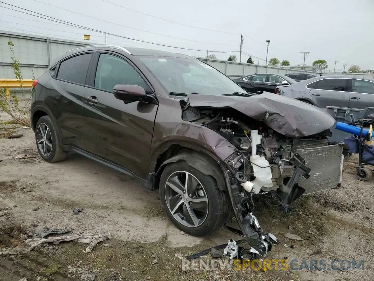 4 Photograph of a damaged car 3CZRU6H77NM700547 HONDA HR-V 2022