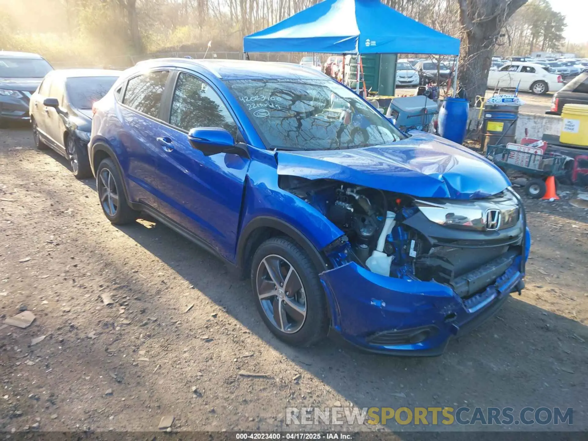 1 Photograph of a damaged car 3CZRU6H77NM727635 HONDA HR-V 2022