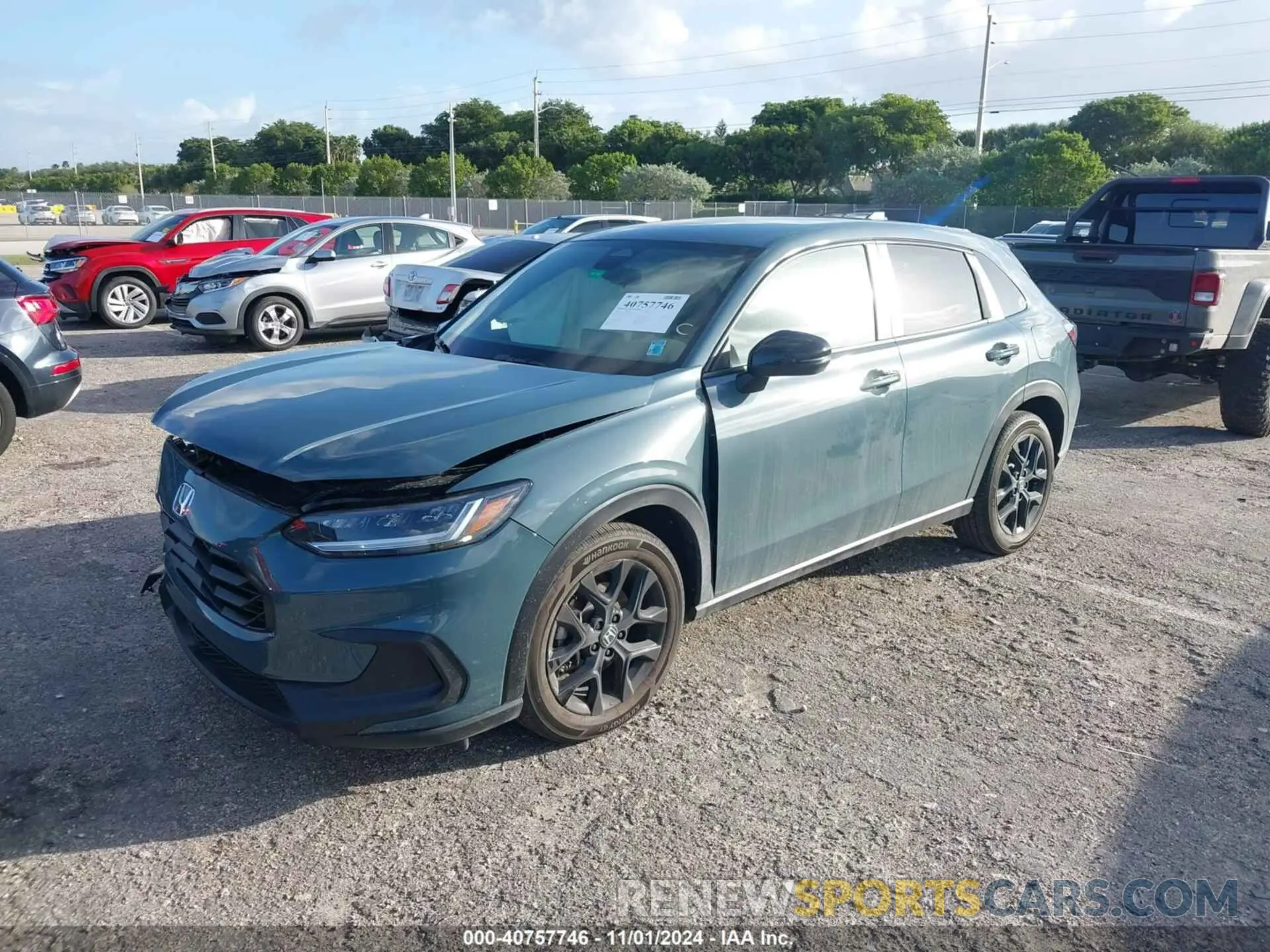 2 Фотография поврежденного автомобиля 3CZRZ1H57RM739339 HONDA HR-V 2024