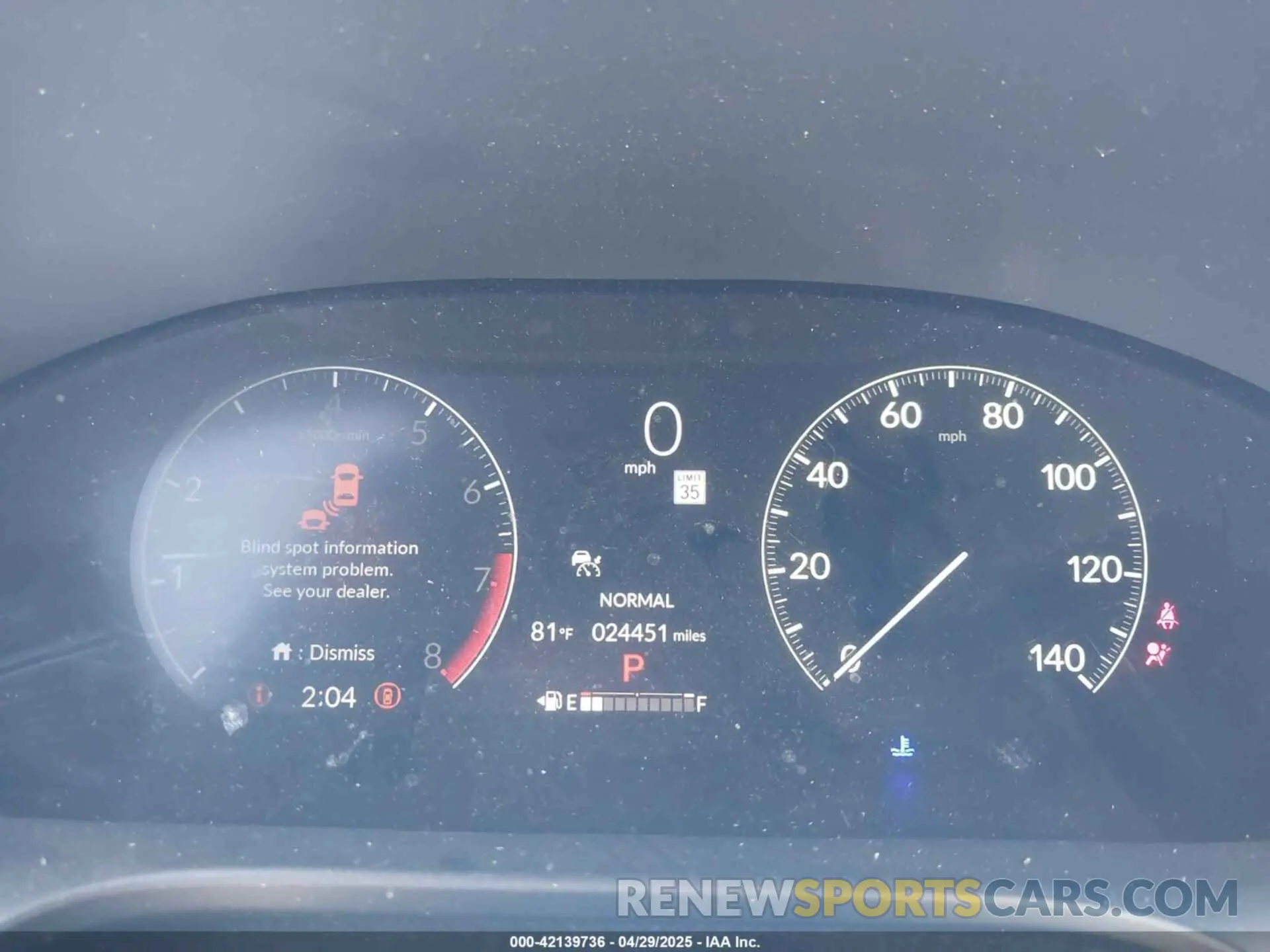 7 Фотография поврежденного автомобиля 3CZRZ2H53RM728067 HONDA HR-V 2024