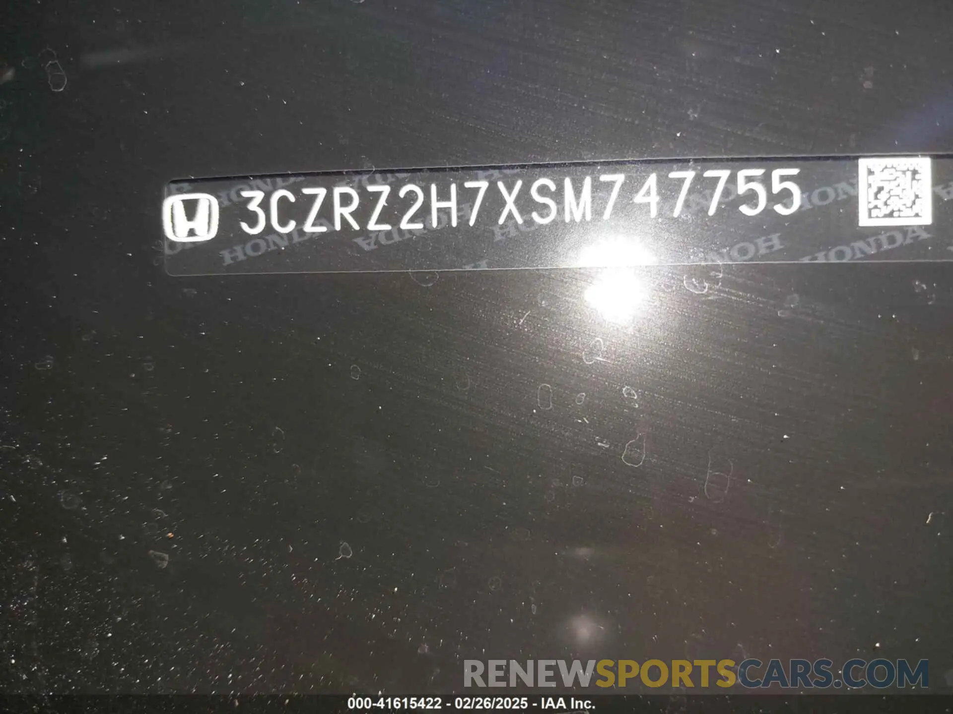 18 Photograph of a damaged car 3CZRZ2H7XSM747755 HONDA HR-V 2025